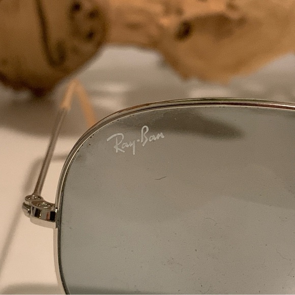 Ray Ban RB3026 Transparent Aviator Small Metal II Sunglasses - Picture 3 of 7